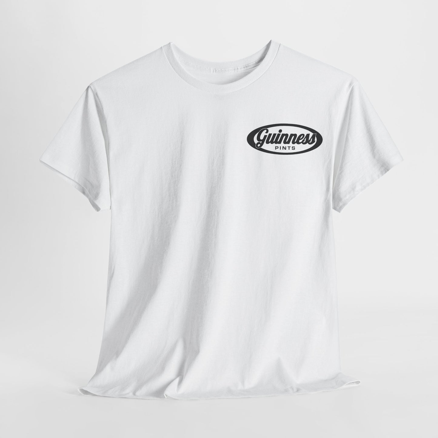 Vintage Guinness Pints Unisex Heavy Cotton Tee - Classic Brewery T-Shirt