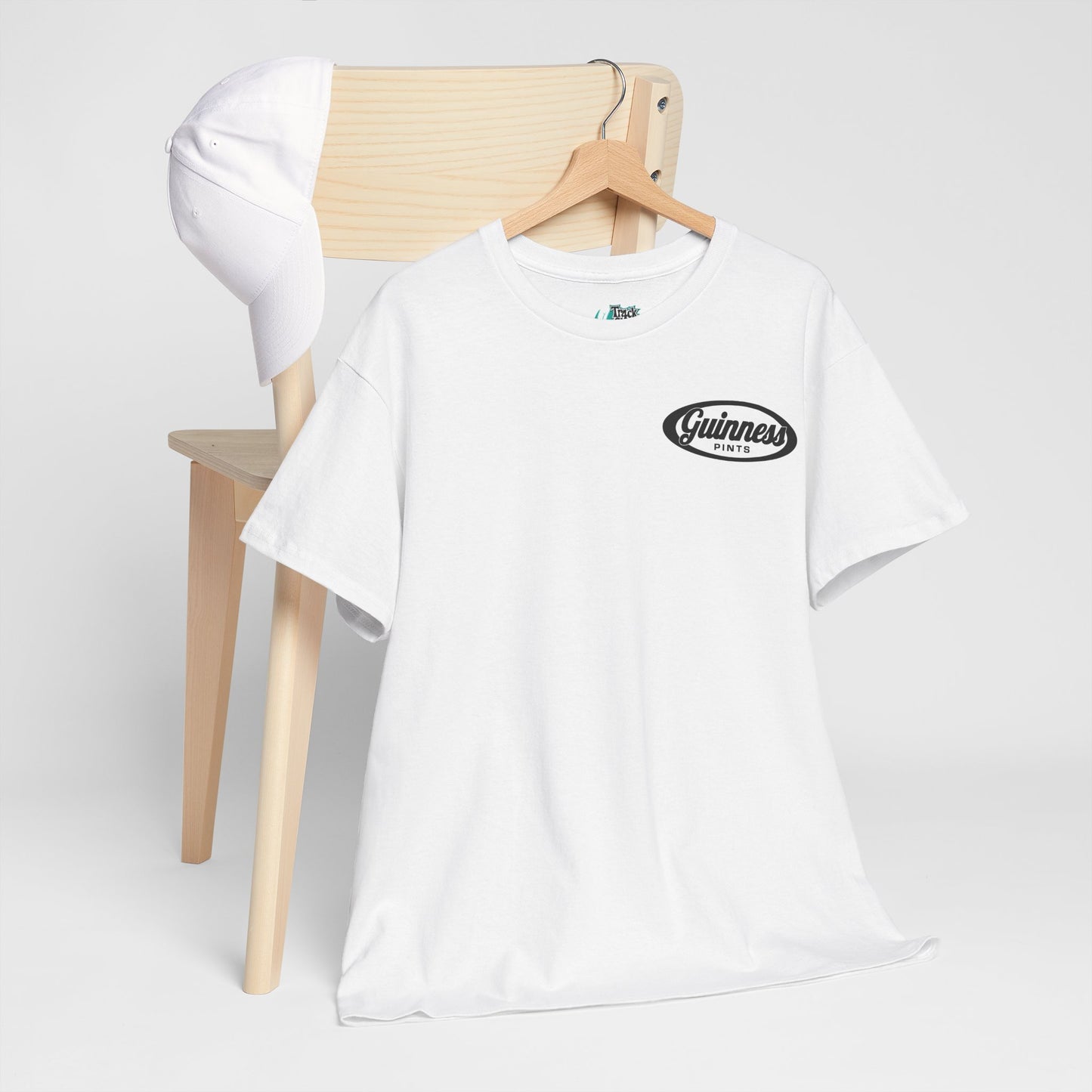 Vintage Guinness Pints Unisex Heavy Cotton Tee - Classic Brewery T-Shirt