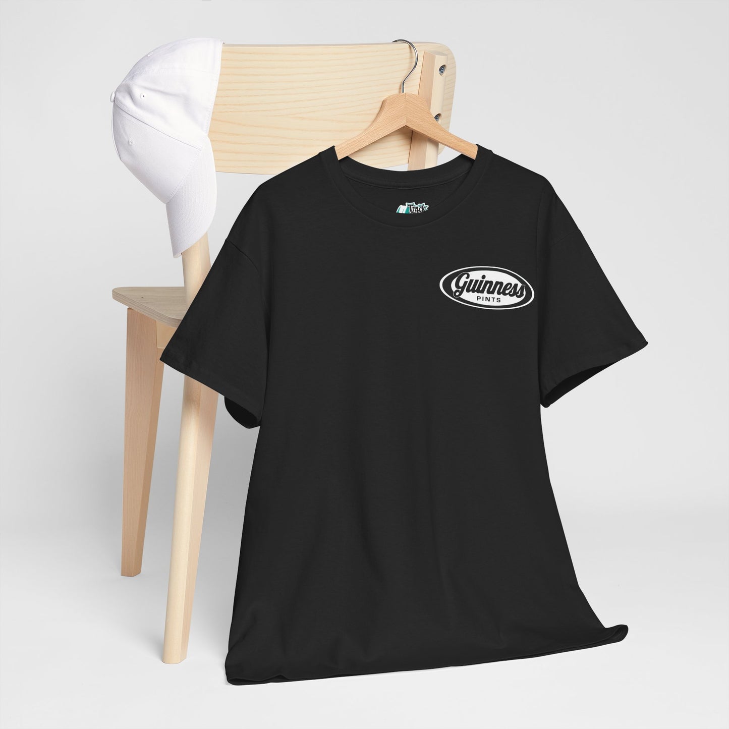 Vintage Guinness Pints Unisex Heavy Cotton Tee - Classic Brewery T-Shirt